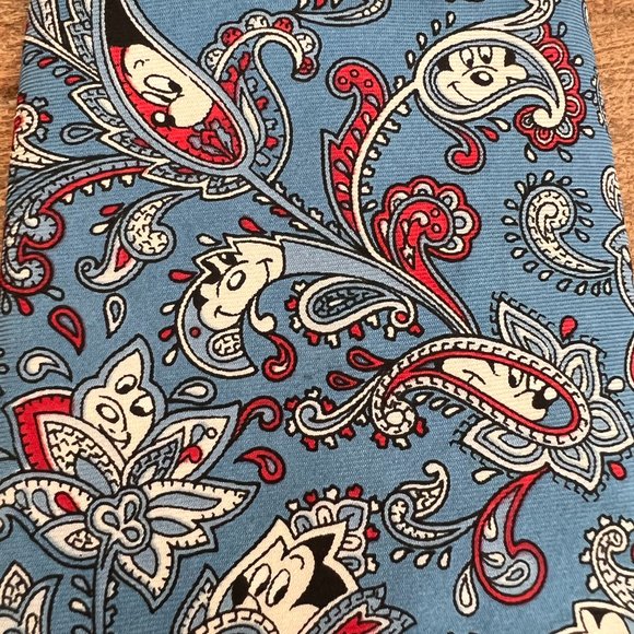 Vintage Silk Paisley Mickey Mouse Necktie - Balancine - Disney - Picture 3 of 5